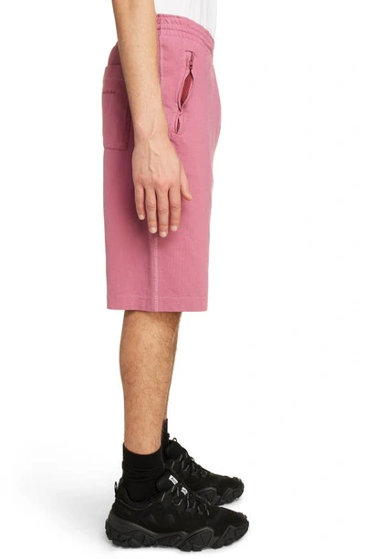 Shop Acne Studios Organic Cotton Sweat Shorts In Old Pink