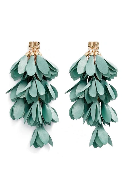 Stella Ruby Wisteria Flower Drop Earrings In Gold Seafoam ModeSens