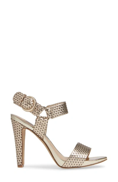 Shop Karl Lagerfeld Cieone Sandal In Gold Leather