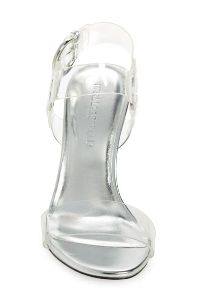 Karl Lagerfeld Cieone Sandal In Clear