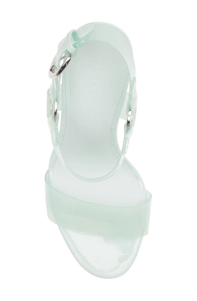 Karl Lagerfeld Cieone Sandal In Mint