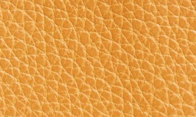 Shop Longchamp Le Foulonné Leather Card Case In Saffron