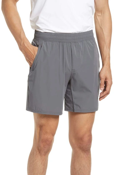 Shop Barbell Apparel Phantom Stretch Shorts In Slate