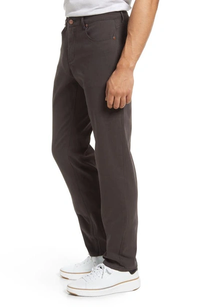 Shop Barbell Apparel Athletic Stretch Cotton Blend Chino Pants In Smoke