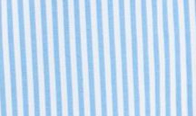 Shop Barbell Apparel Motive Stripe Stretch Dress Shirt In Blue Stripe