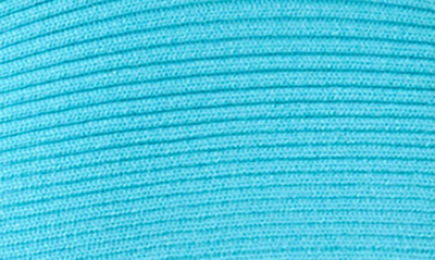 Endless Rose Tie Back Rib Bra Top In Aqua