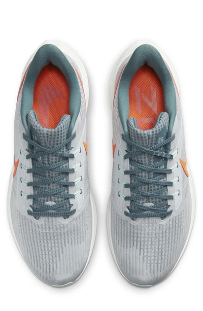 Shop Nike Air Zoom Pegasus 39 Running Shoe In Platinum/ Orange/ Slate