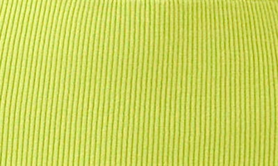 Endless Rose Ribbed Body-con Minidress In Lime