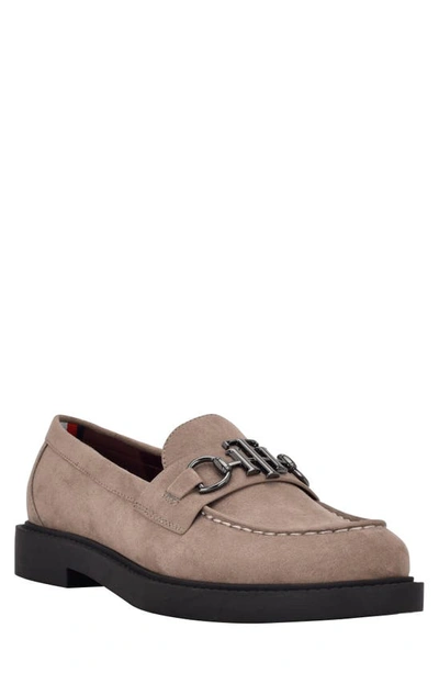 Tommy Women's Slip-on Moc-toe Loafers Women's Shoes Taupe Faux Suede | ModeSens