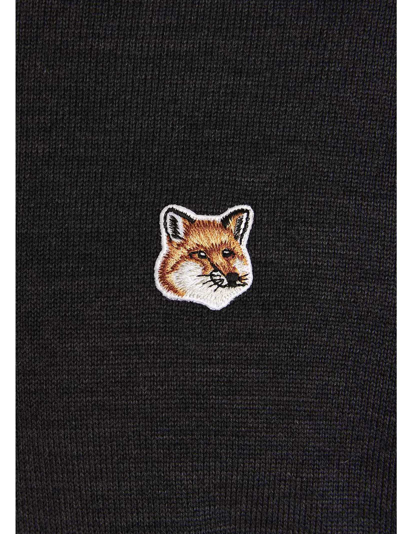 Shop Maison Kitsuné Fox Head Sweater In Gray