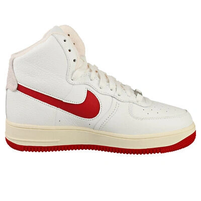 Pre-owned Nike Af1 Sculpt Damen White Red Sneaker Mode - 39 Eu