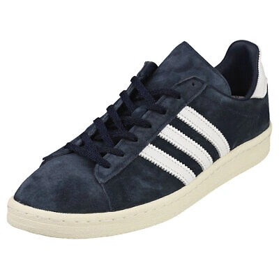 Pre-owned Adidas Originals Adidas Campus 80s Herren Navy White Sneaker Beilaufig - 44 2/3 Eu