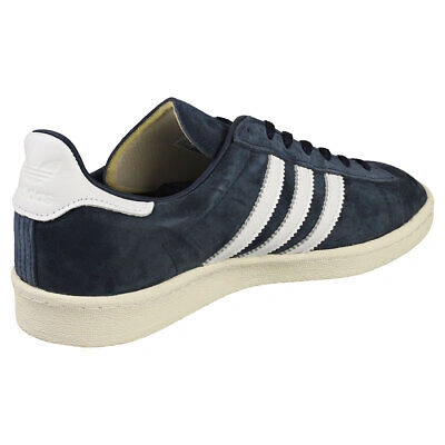 Pre-owned Adidas Originals Adidas Campus 80s Herren Navy White Sneaker Beilaufig - 42 Eu