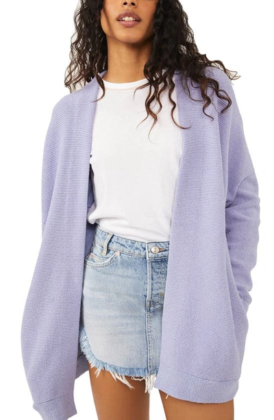 Free hotsell People Serenity Lilac Purple Ottoman Knit Cardigan Sweater Size Small NEW