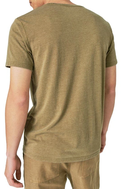 Lucky Brand Venice Burnout Crewneck T-shirt In Military Olive