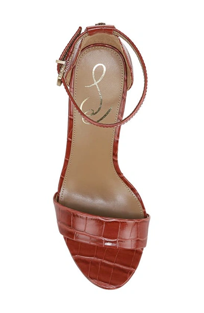 Shop Sam Edelman Yaro Ankle Strap Sandal In Rose Stucco