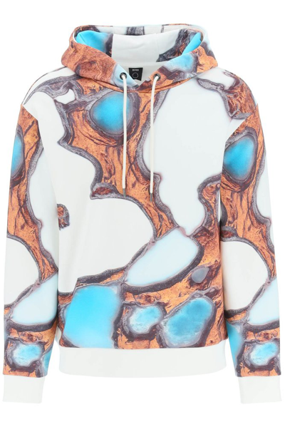 Shop Hugo Boss Boss  Allover Graphic Printed Hoodie In Multi