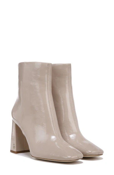 Sam Edelman Codie Womens Padded Insole Square Toe Booties In Chai Latte
