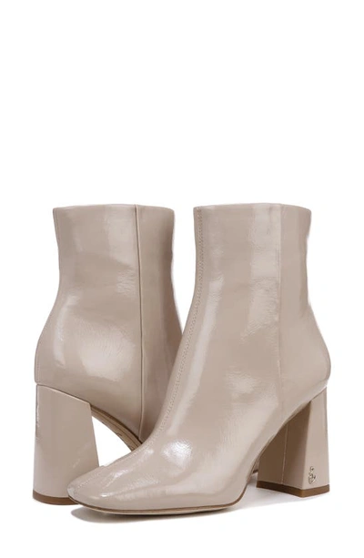 Sam Edelman Codie Womens Padded Insole Square Toe Booties In Chai Latte