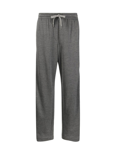 Shop Brunello Cucinelli Drawstring Waistband Relaxed In Grey