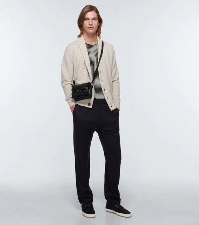 Shop John Smedley Cullen Cashmere And Wool Cardigan In Pampas