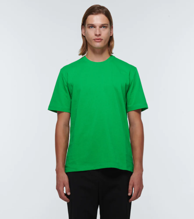 Shop Bottega Veneta Cotton Jersey T-shirt In Parakeet