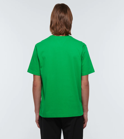 Shop Bottega Veneta Cotton Jersey T-shirt In Parakeet