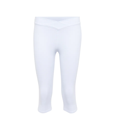 Shop Alo Yoga Airbrush Crop Leggings In White
