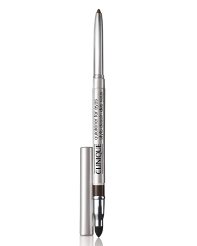 Shop Clinique Quickliner For Eyes In Black/brown