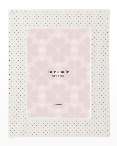 Shop Kate Spade Picture Perfect Polka-dot Frame, 5" X 7"