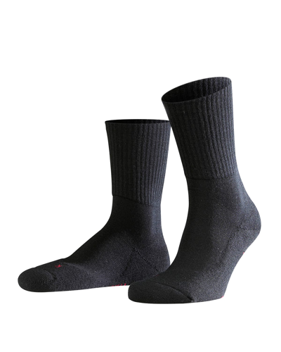 Shop Falke Men's Walkie Light Sport Spirit Wool-blend Socks In Black