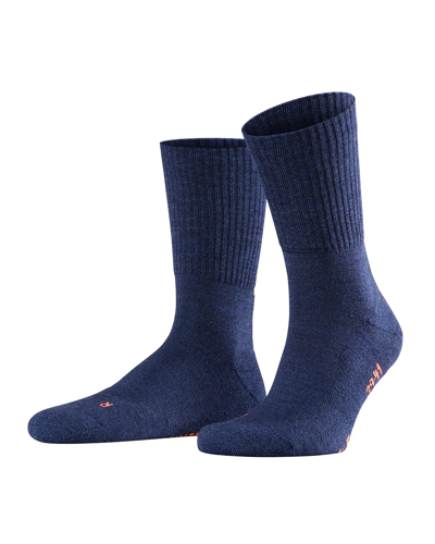 Shop Falke Men's Walkie Light Sport Spirit Wool-blend Socks In Jean