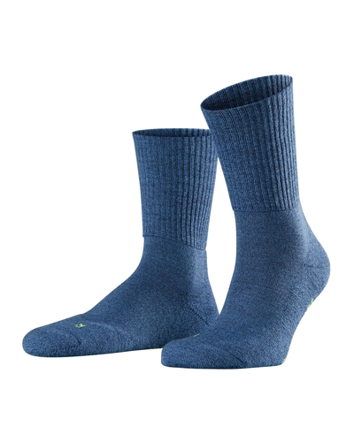 Shop Falke Men's Walkie Light Sport Spirit Wool-blend Socks In Light Denim
