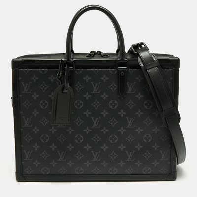 Pre-owned Louis Vuitton Monogram Eclipse Soft Trunk Briefcase In