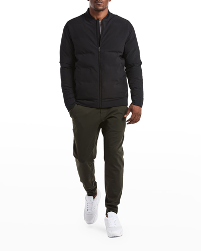 Shop Public Rec Men's Better Than Down Water-repellent Bomber Jacket In Black