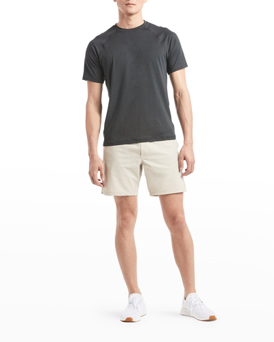 Shop Public Rec Men's Elevate Odor-resistant Athletic T-shirt In Heather Black