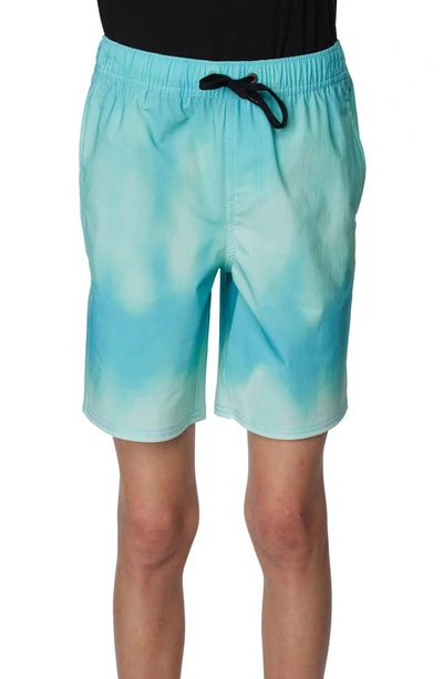Shop O'neill Kids' Stockton Camo Hybrid Shorts In Marine