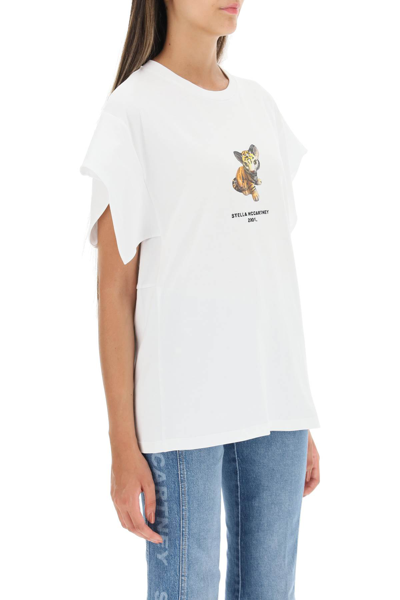 Shop Stella Mccartney Ceramic Cat T-shirt In White