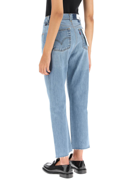 Shop Re/done Levi's High Rise Stove Pipe Jeans In Blue