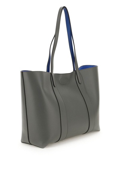 Shop Mulberry Bayswater Tote Bag In Grey,blue