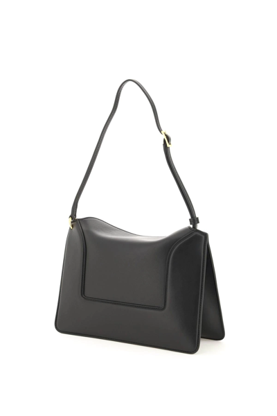 Shop Wandler Penelope Leather Bag In Black