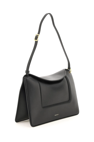 Shop Wandler Penelope Leather Bag In Black