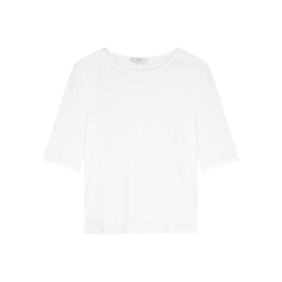 Shop Vince White Cotton T-shirt