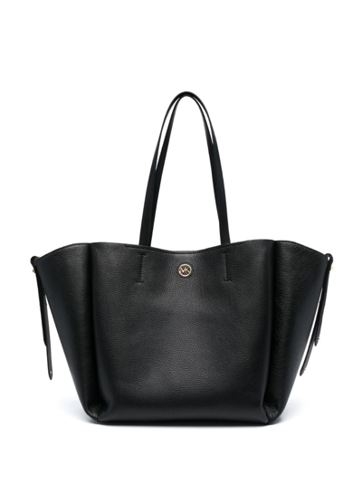 Shop Michael Kors Women's Black Leather Tote