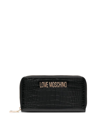Shop Love Moschino Women's Black Other Materials Wallet