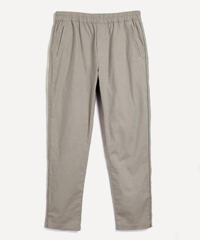 Folk Drawcord Assembly Ripstop Trousers In Stone Stripe