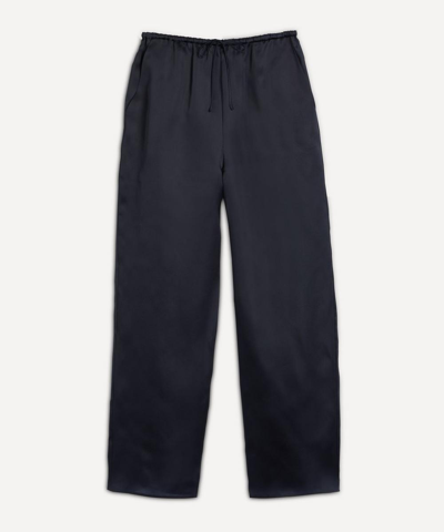 Totême Silk Organza Drawstring Slacks In Night Out