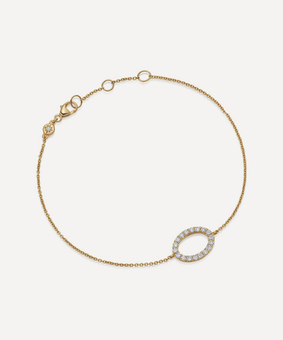 Shop Astley Clarke 14ct Gold Plated Vermeil Silver Halo Diamond Bracelet