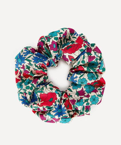 Shop Liberty Poppy And Daisy Tana Lawn Cotton Hair Scrunchie In Multi