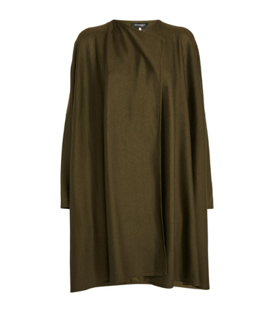 Shop Eskandar Cashmere-silk Jacket In Green